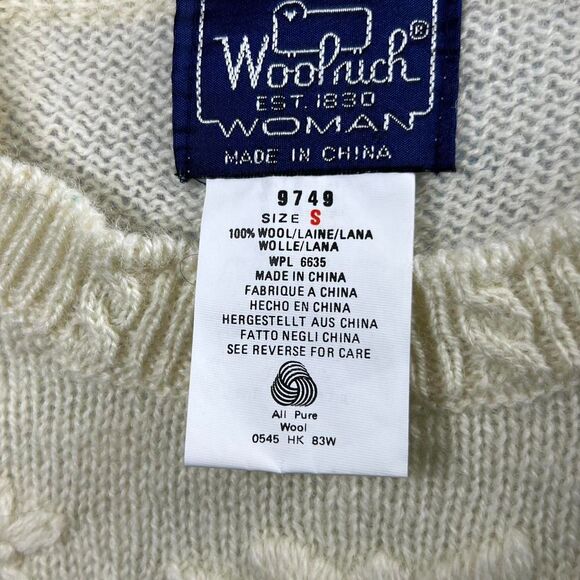 Rare Vintage Woolrich Woman 100% Wool Kitty Cat Sweater (Size S) - Picture 8 of 8